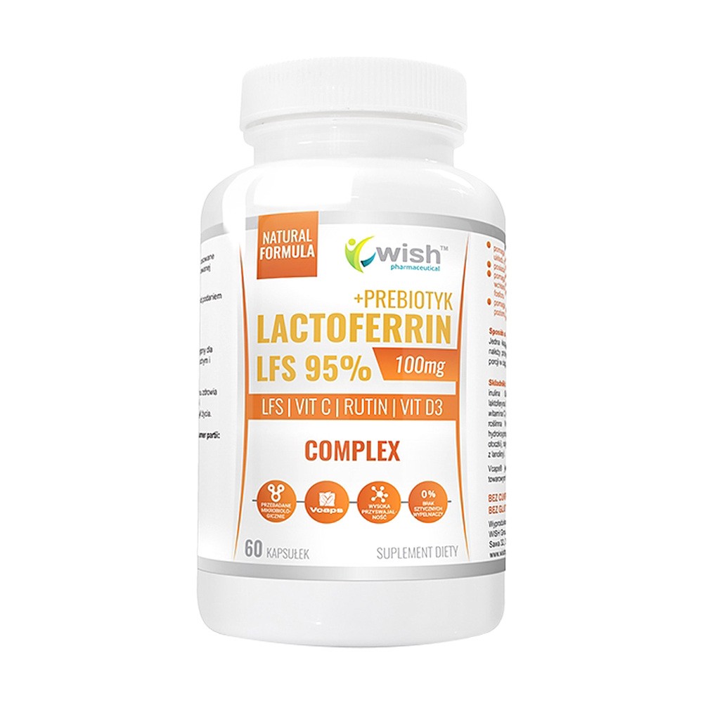 Vivio Lactoferrin LFS 95% Max+Prebiotyk 60kaps. WISH 416150139