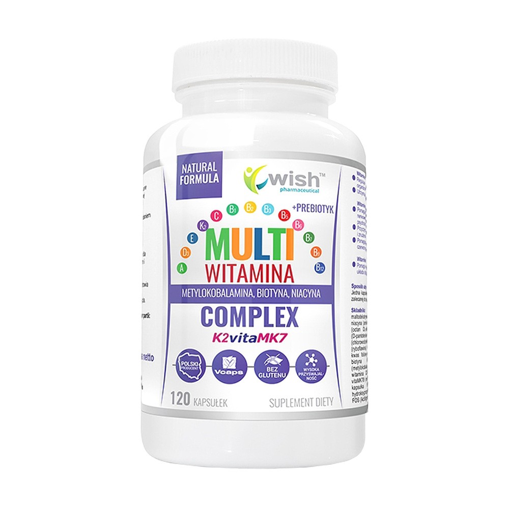 Wish Pharmaceutical Multivitamin Complex + Prebiotyk - 120caps.