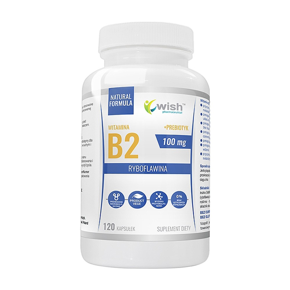 TOMASZ KACZMARCZYK WISH GROUP Wish Witamina B2 100 mg 120 kapsułek