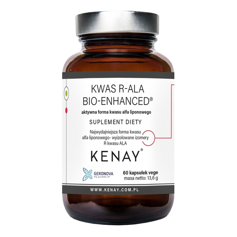 KENAY Kwas R-ALA Bio-Enhanced kwas alfa-liponowy x 60 kaps Kenay