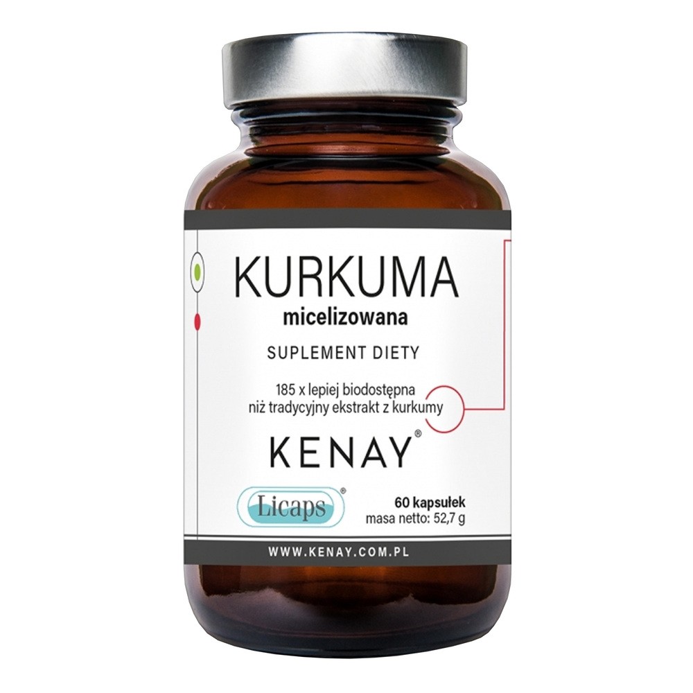 Kenay Kurkuma micelizowana 60kaps. Licaps 21KEKKURM6