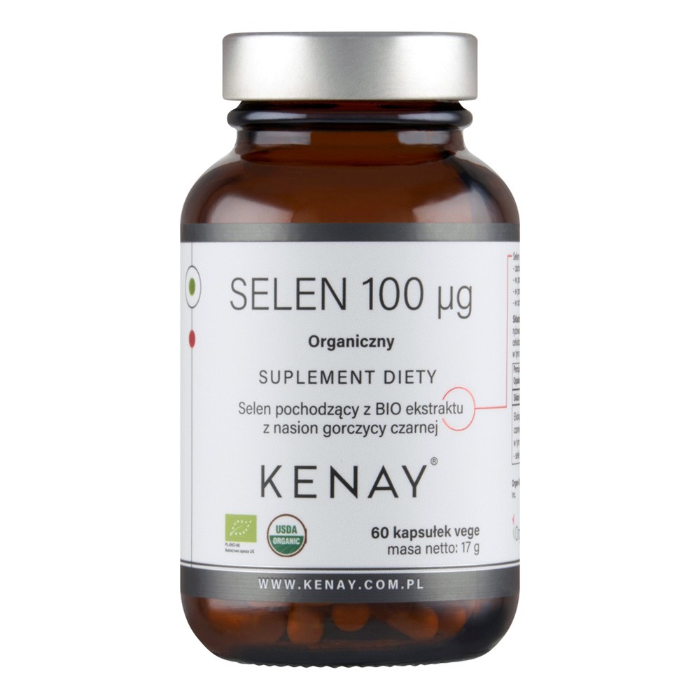 KENAY Selen 100 g Organiczny x 60 kaps Kenay
