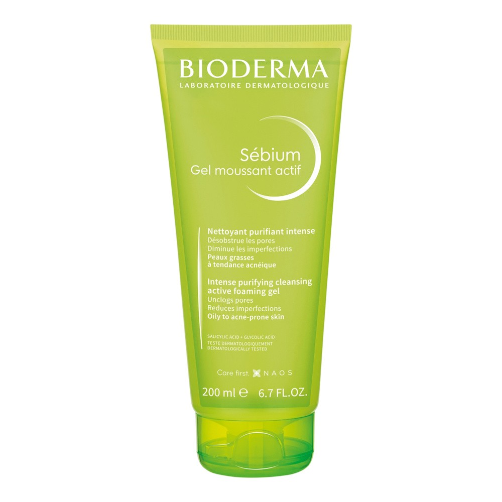 Bioderma Bioderma Sébium Gel Moussant Actif żel głęboko oczyszczający do cery tłustej i problematycznej 200 ml