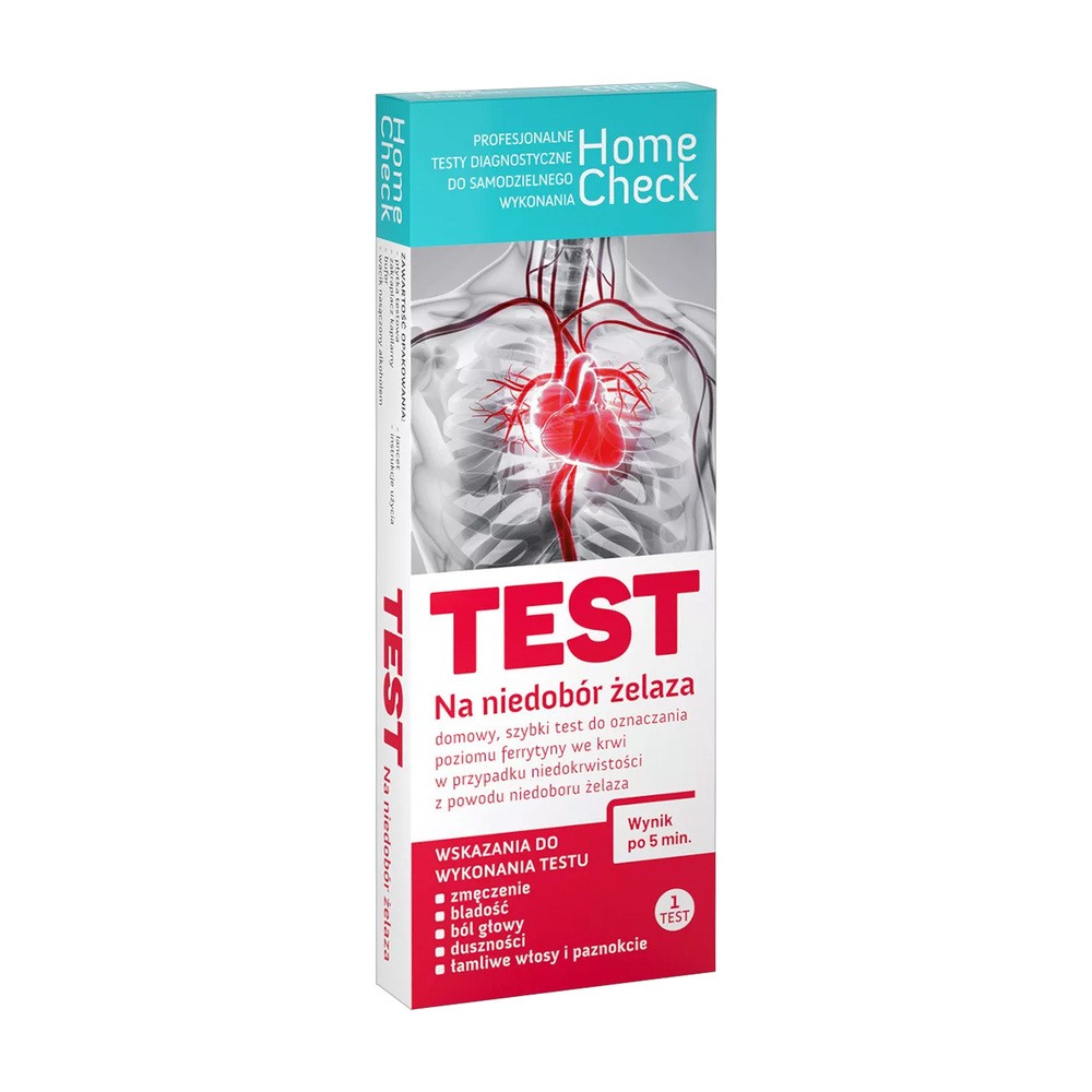 MILAPHARM Home Check Test na niedobór żelaza, 1szt.