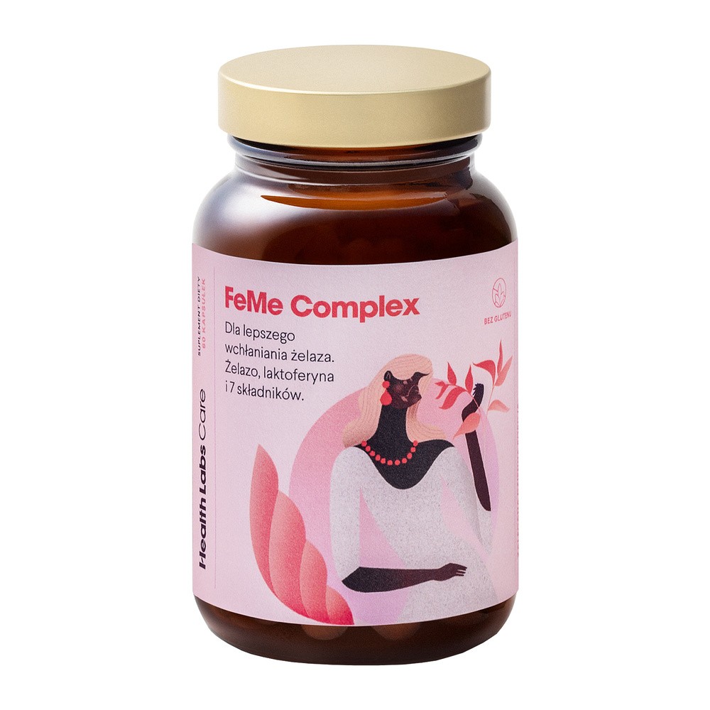 Health Labs Care Health Labs Care FeMe Complex Dla lepszego wchłaniania żelaza 60 kaps