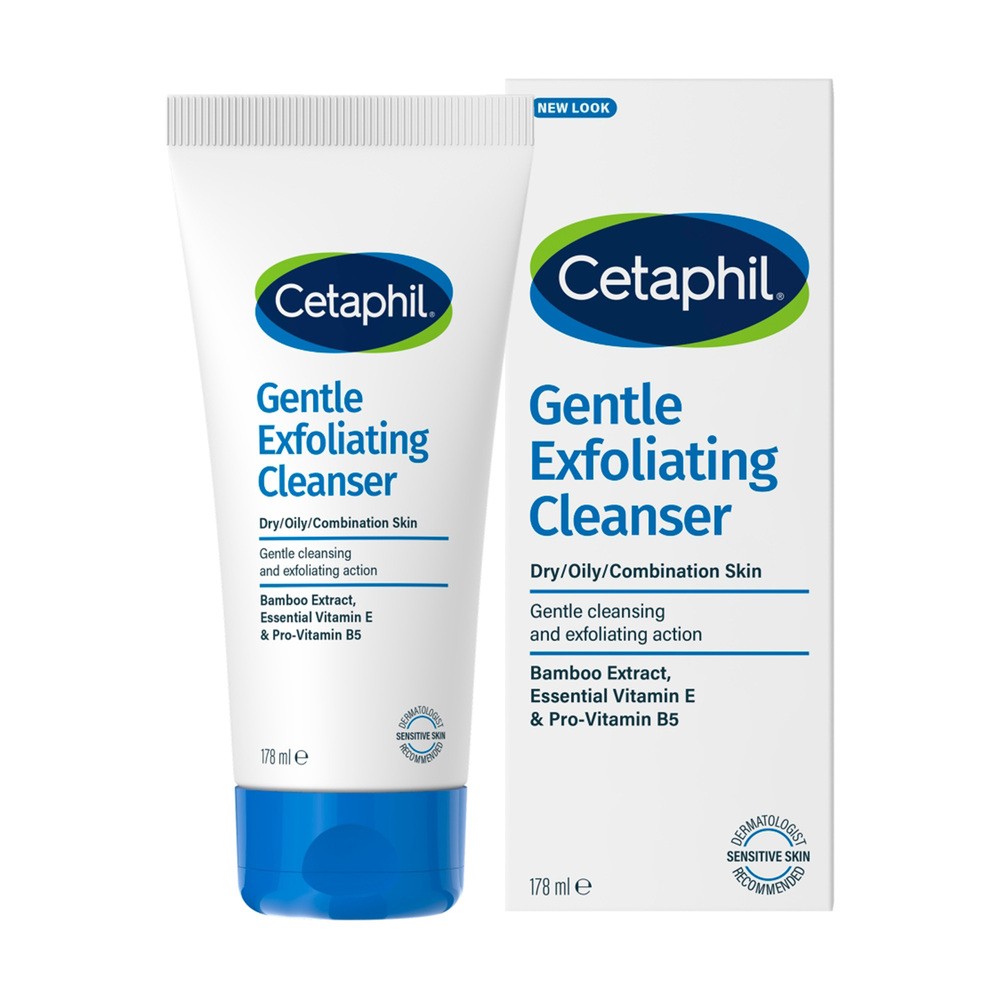 Cetaphil delikatny żel oczyszczający do twarzy z peelingiem, 178 ml
