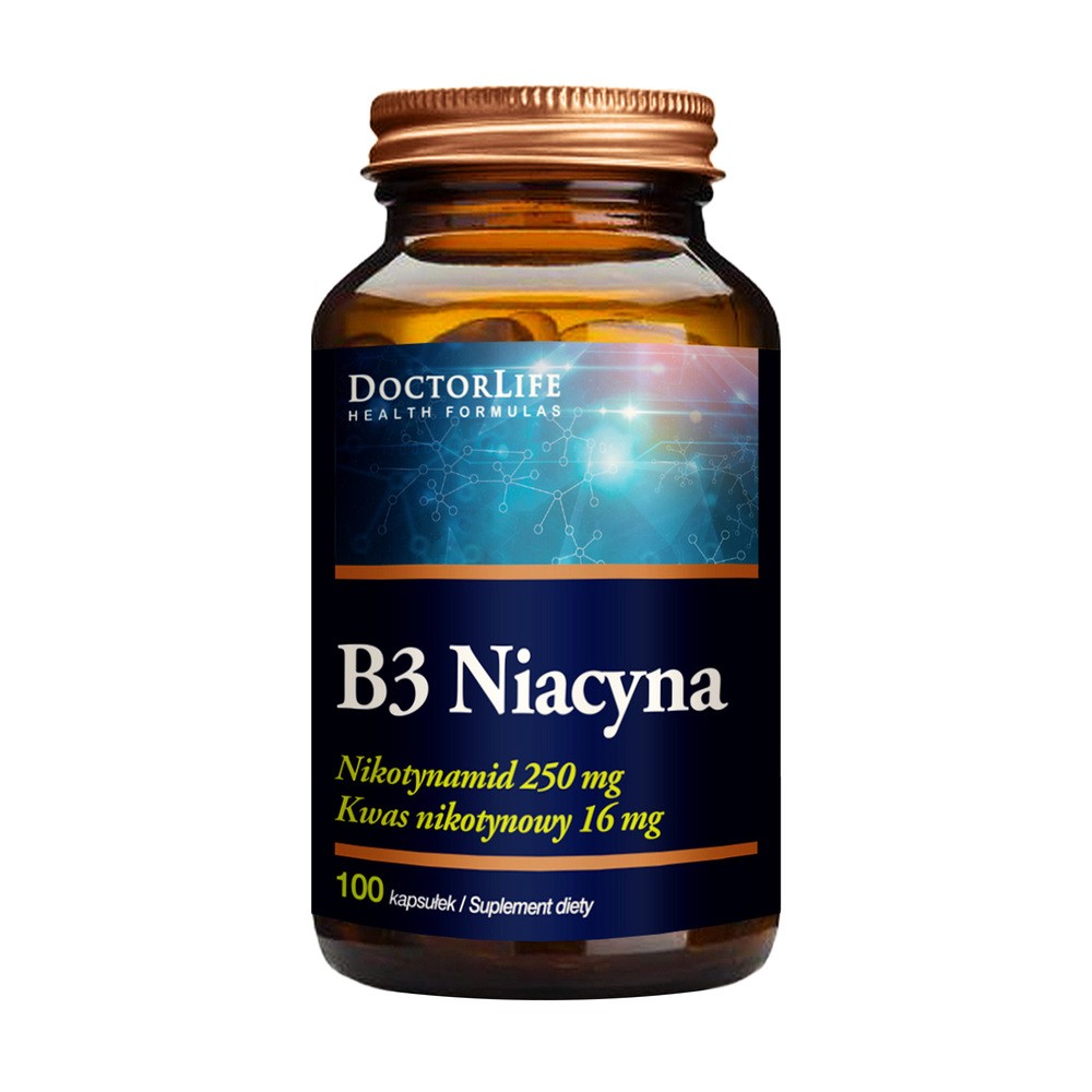DOCTOR LIFE DOCTOR LIFE Niacinamide Vitamin B3 500 mg 100 kaps