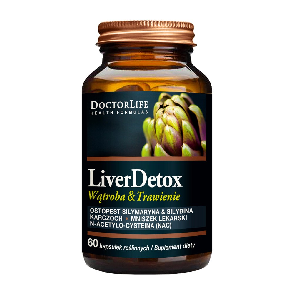 Doctor Life Doctor Life Liver Detox ochrona wątroby suplement diety 60 kapsułek