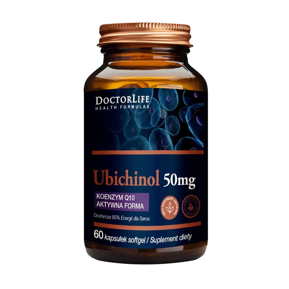 DOCTOR LIFE DOCTOR LIFE Ubichinol 50 mg 60 kaps Aktywna forma koenzymu Q10