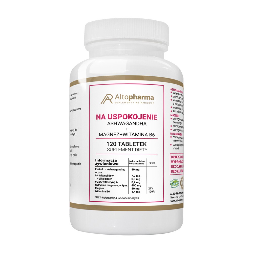 AltoPharma, Na Uspokojenie, 120 tab.