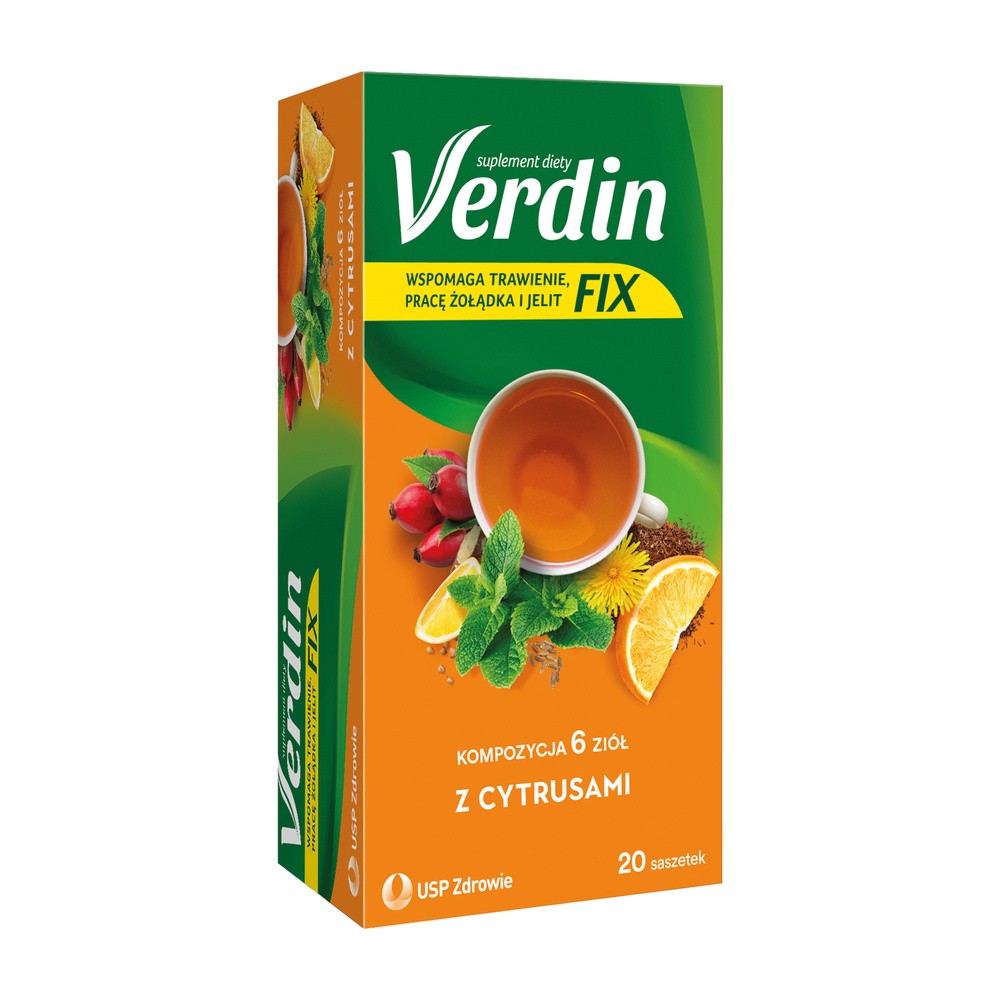 USP Zdrowie SP Z O.O Verdin Fix z cytrusami 20 saszetek