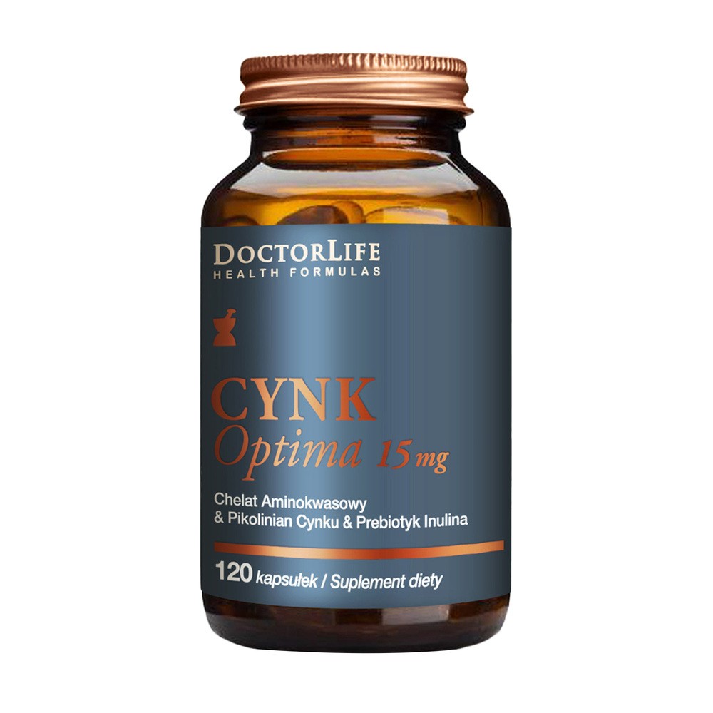 Doctor Life Cynk Optima 15mg suplement diety 120 kapsułek