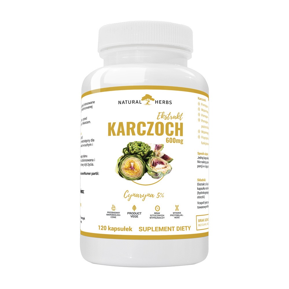 AltoPharma, Karczoch 600mg 120 Kaps.