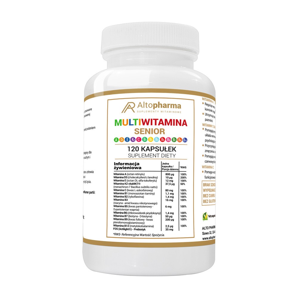 Altopharma Multiwitamina Senior 120 kapsułek 1146143