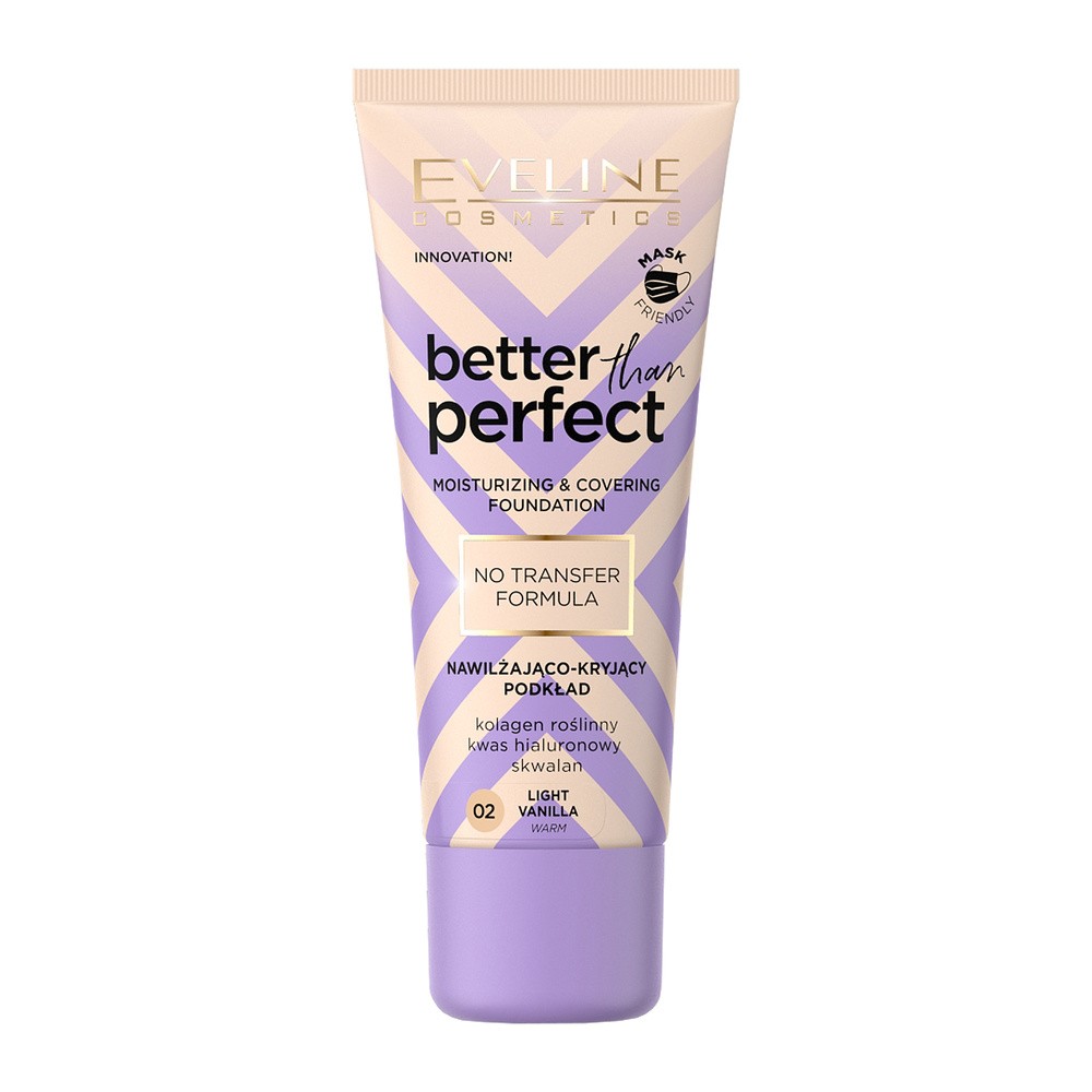 Eveline Cosmetics Cosmetics Better Than Perfect Podkład nawilżająco-kryjący 02 Light Vanilla 30ml 64710-uniw