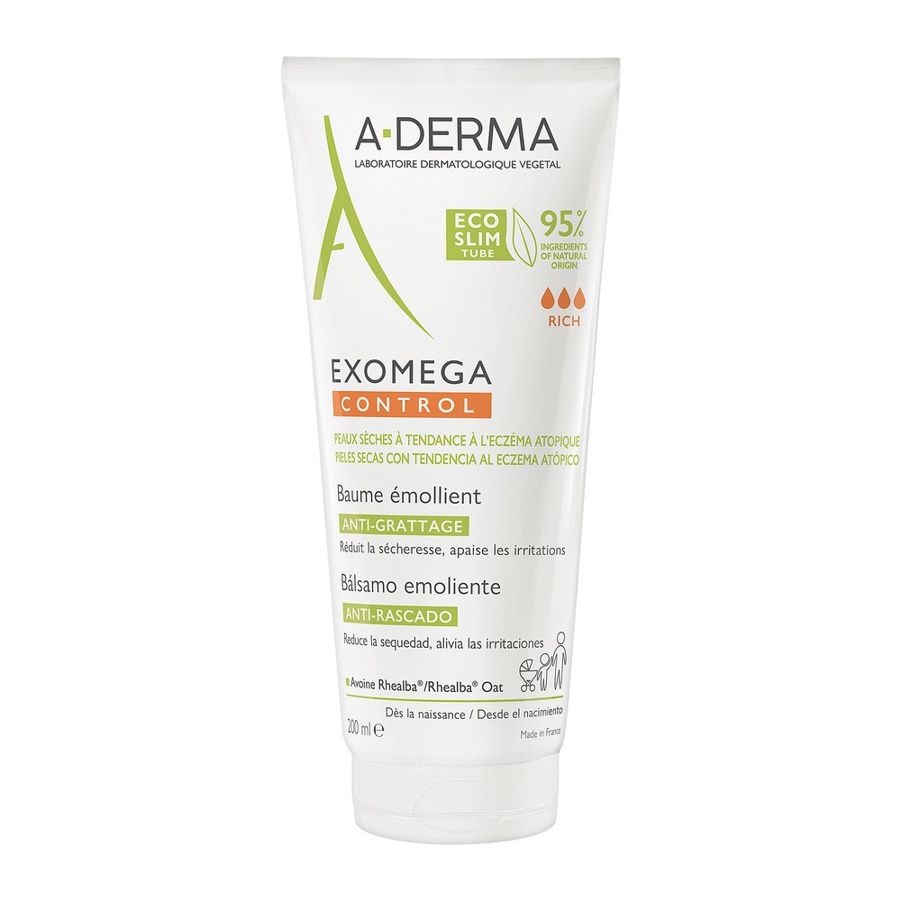 Zmiękczający balsam do ciała A-Derma Exomega Control 200 ml (3282770149715)