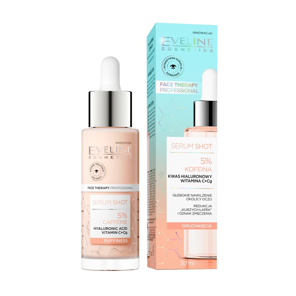 Eveline Cosmetics Serum Shot Kuracja 5% kofeina do skóry wokół oczu 30ml