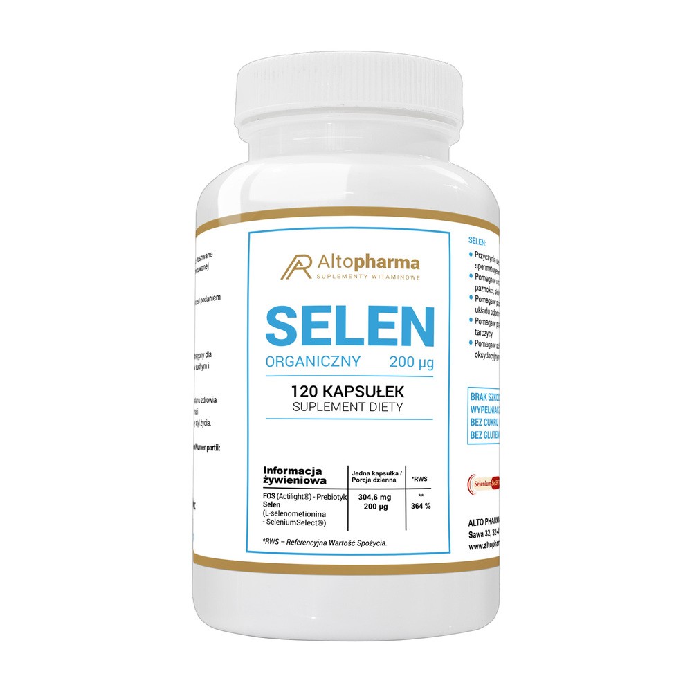 Altopharma Selen Organiczny 200 g 120 kapsułek 1146147