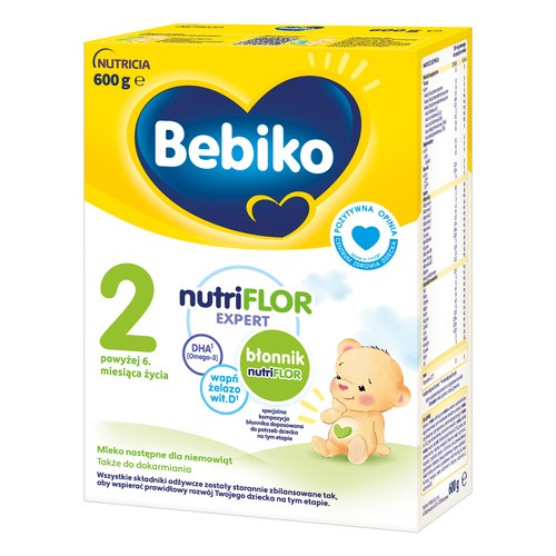 Bebiko 2 Mleko następne dla niemowląt powyżej 6. miesiąca życia 600 g