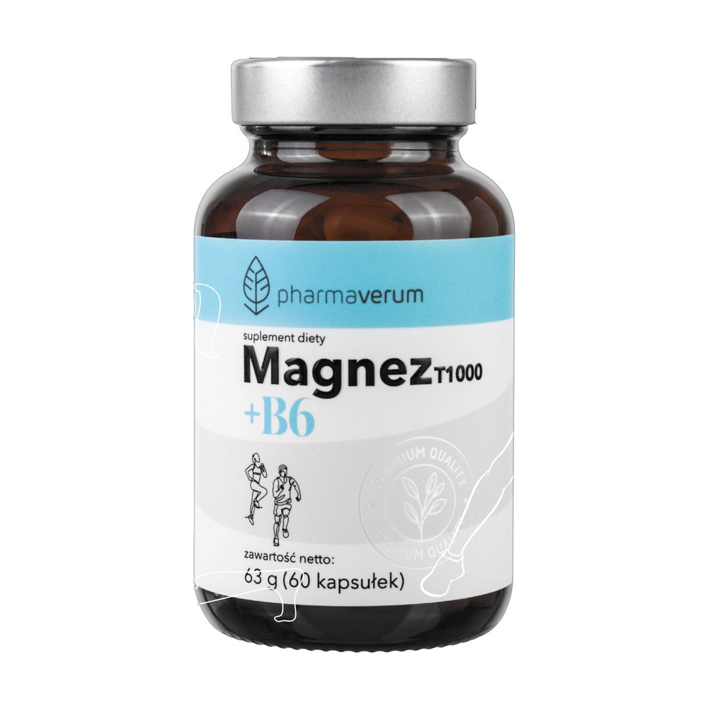 Pharmaverum magnez T1000 + B6 60 kapsułek