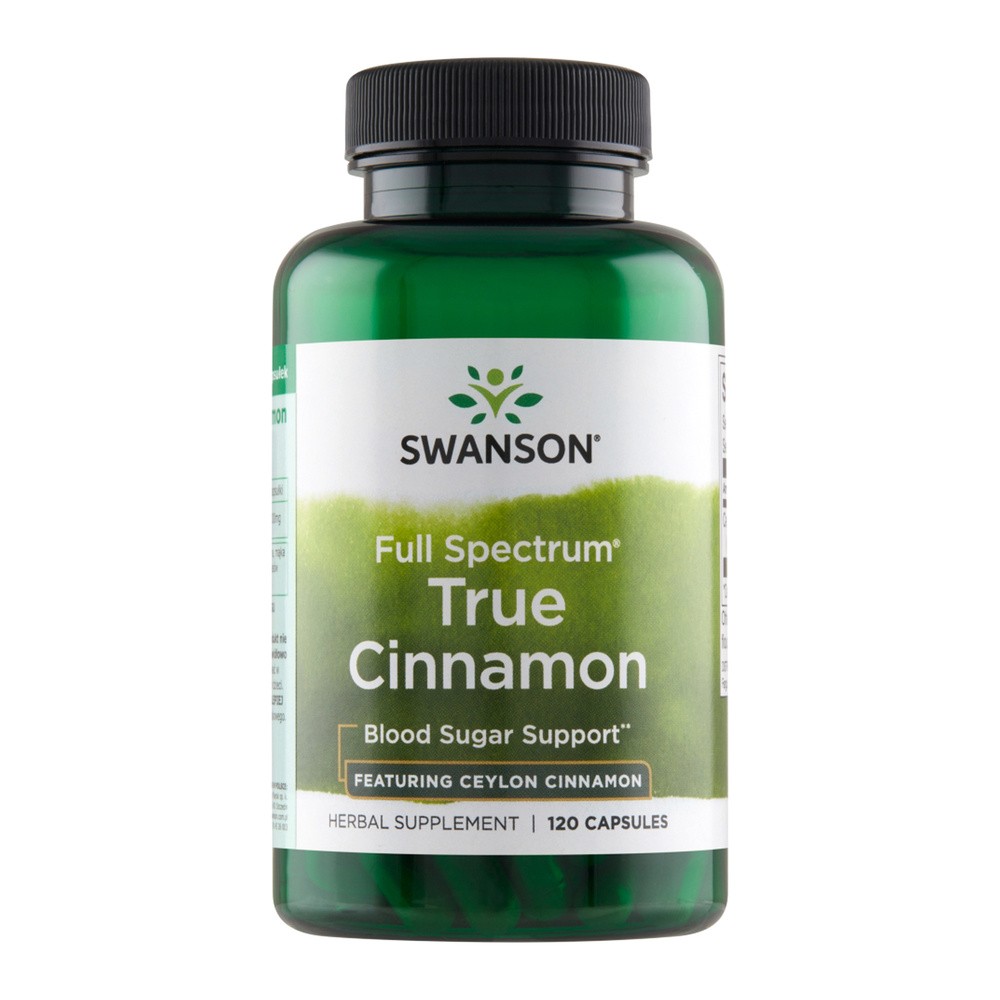 SWANSON Health Products Cynamon Cejloński (True Cinnamon) 300 mg 120 kapsułek