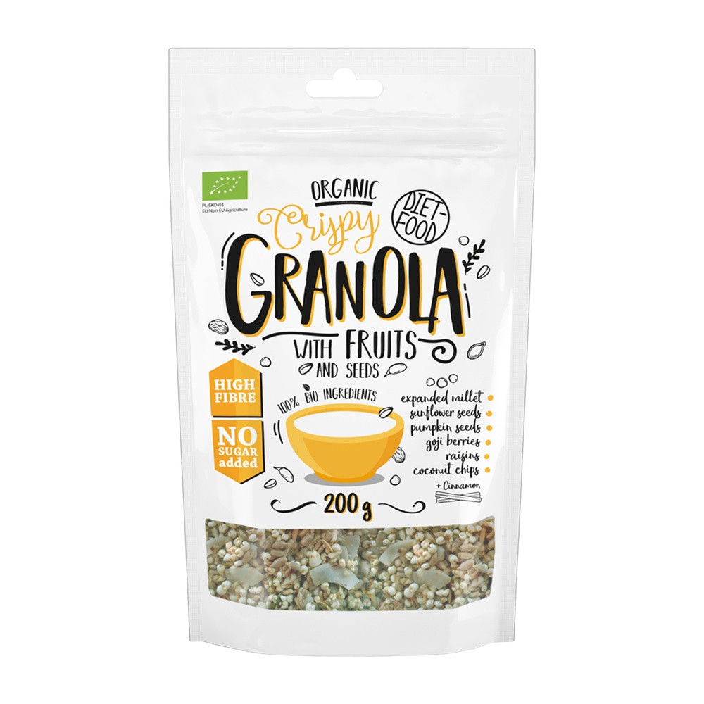 DIET-FOOD Granola z owocami BIO 200g - Diet-Food