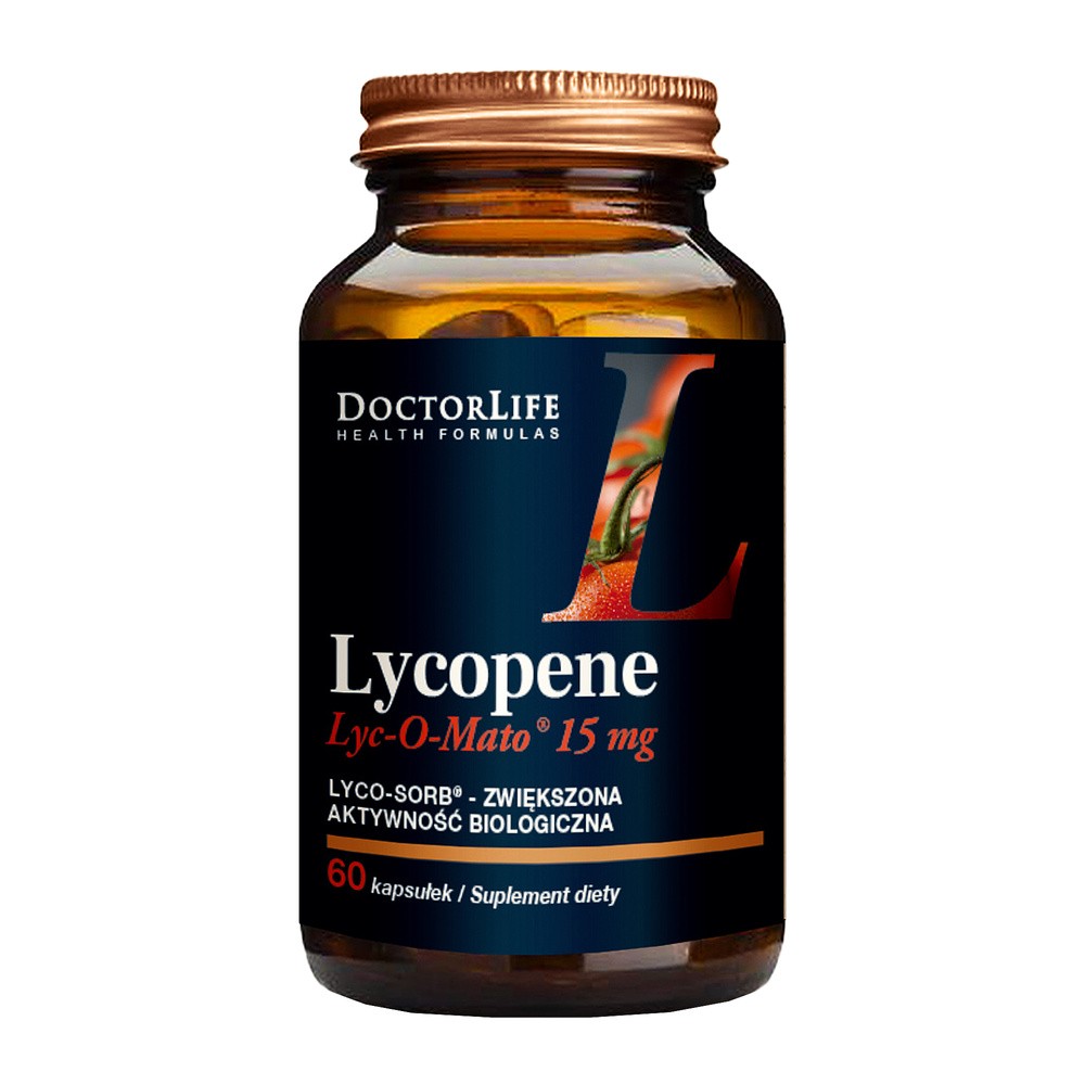 Doctor Life Doctor Life Lycopene likopen 25mg ekstrakt z pomidorów suplement diety 100 kapsułek