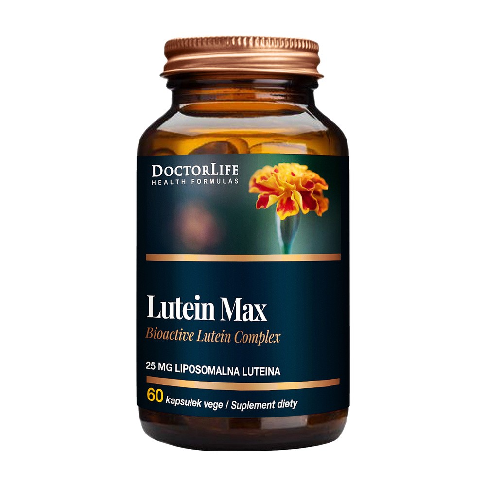 Doctor Life Doctor Life Lutein Max luteina 25mg + zeaksantyna 5mg suplement diety 60 kapsułek