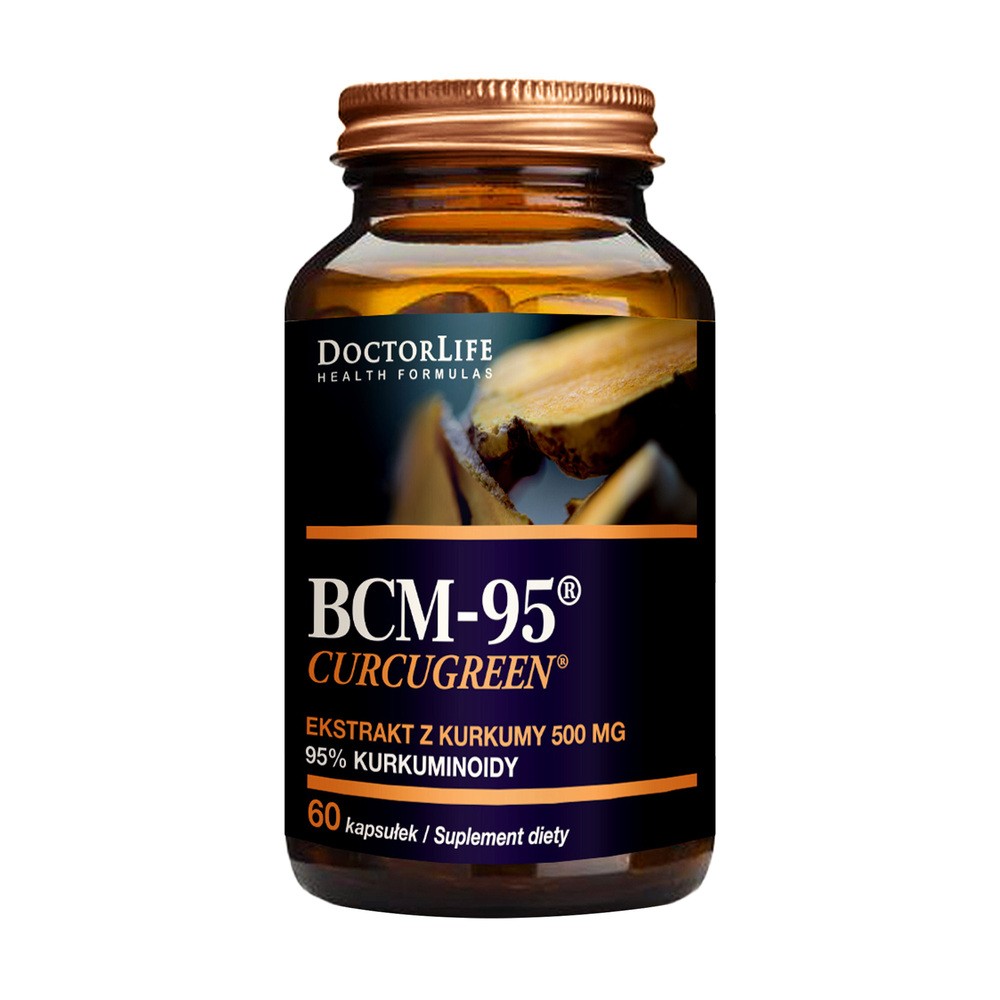 Doctor Life BCM-95 Curcugreen ekstrakt z kurkumy 500mg suplement diety 60 kapsułek