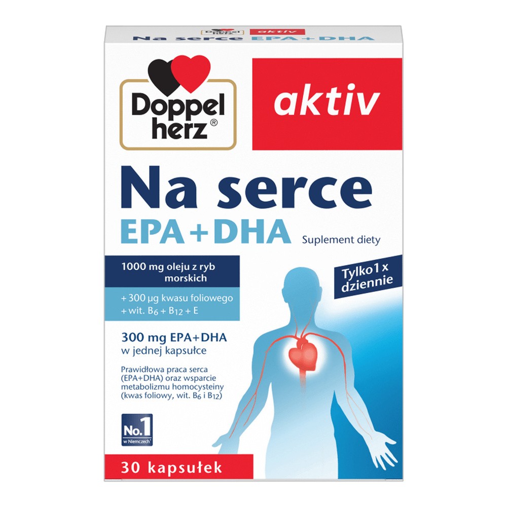 Queisser Pharma GMBH & CO. Doppelherz Aktiv Na serce DHA+EPA 30 kapsułek 3785261