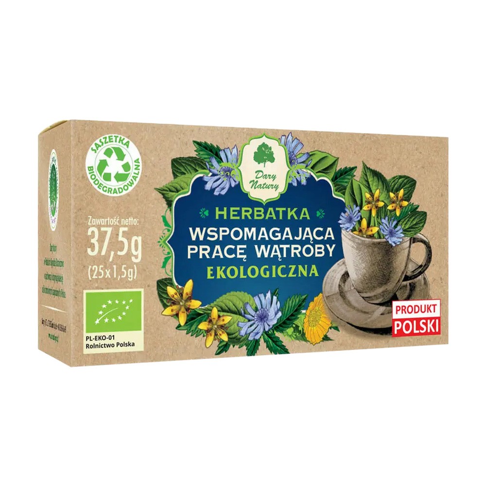 DARY NATURY DARY NATURY Herbatka wspomagająca pracę wątroby 25 sasz