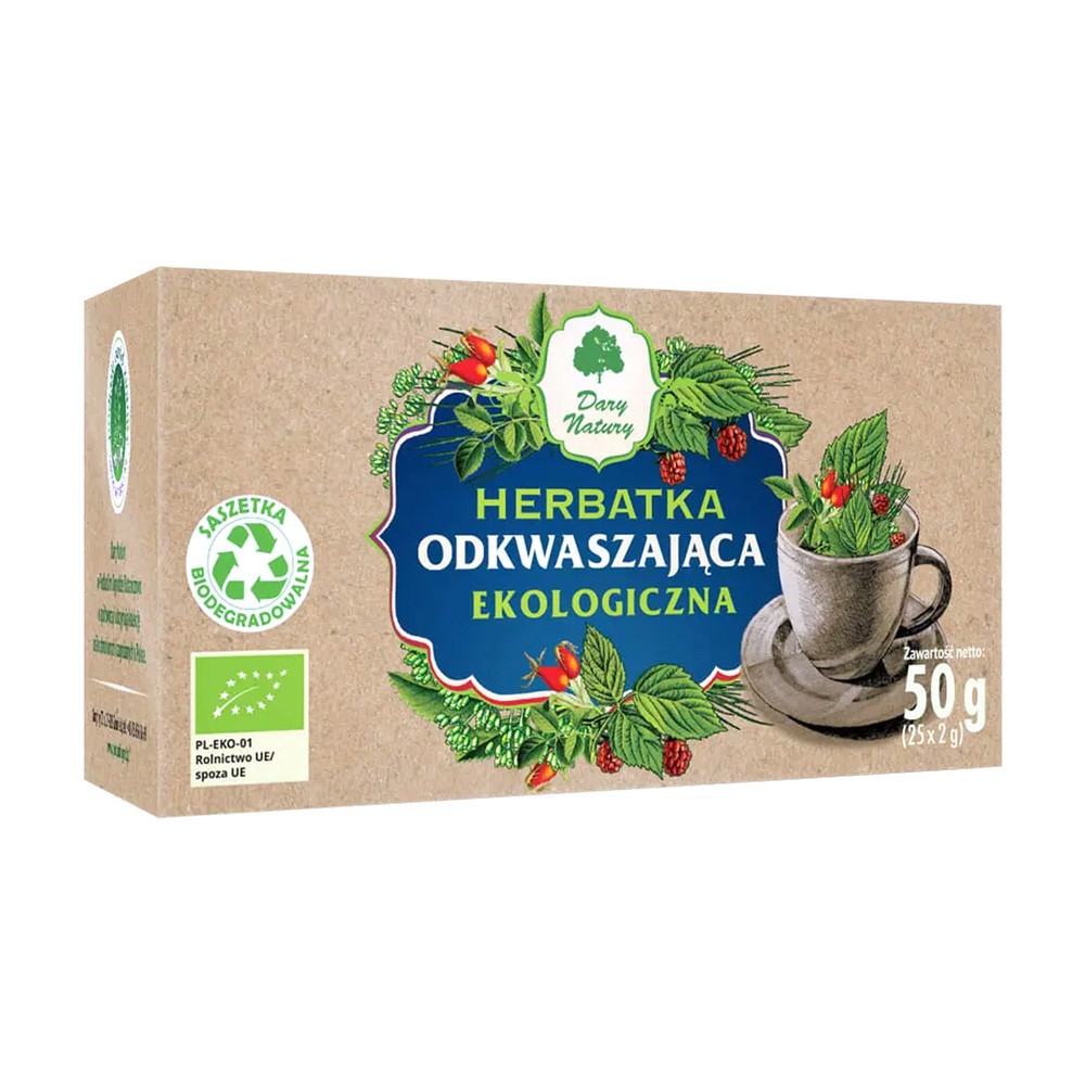 DARY NATURY Dary Natury herbatka odkwaszająca EKO x 25 sasz