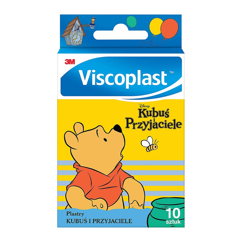 3M Viscoplast Plastry Dekorowane Kubuś Przyjaciele 10szt.. 3M000139