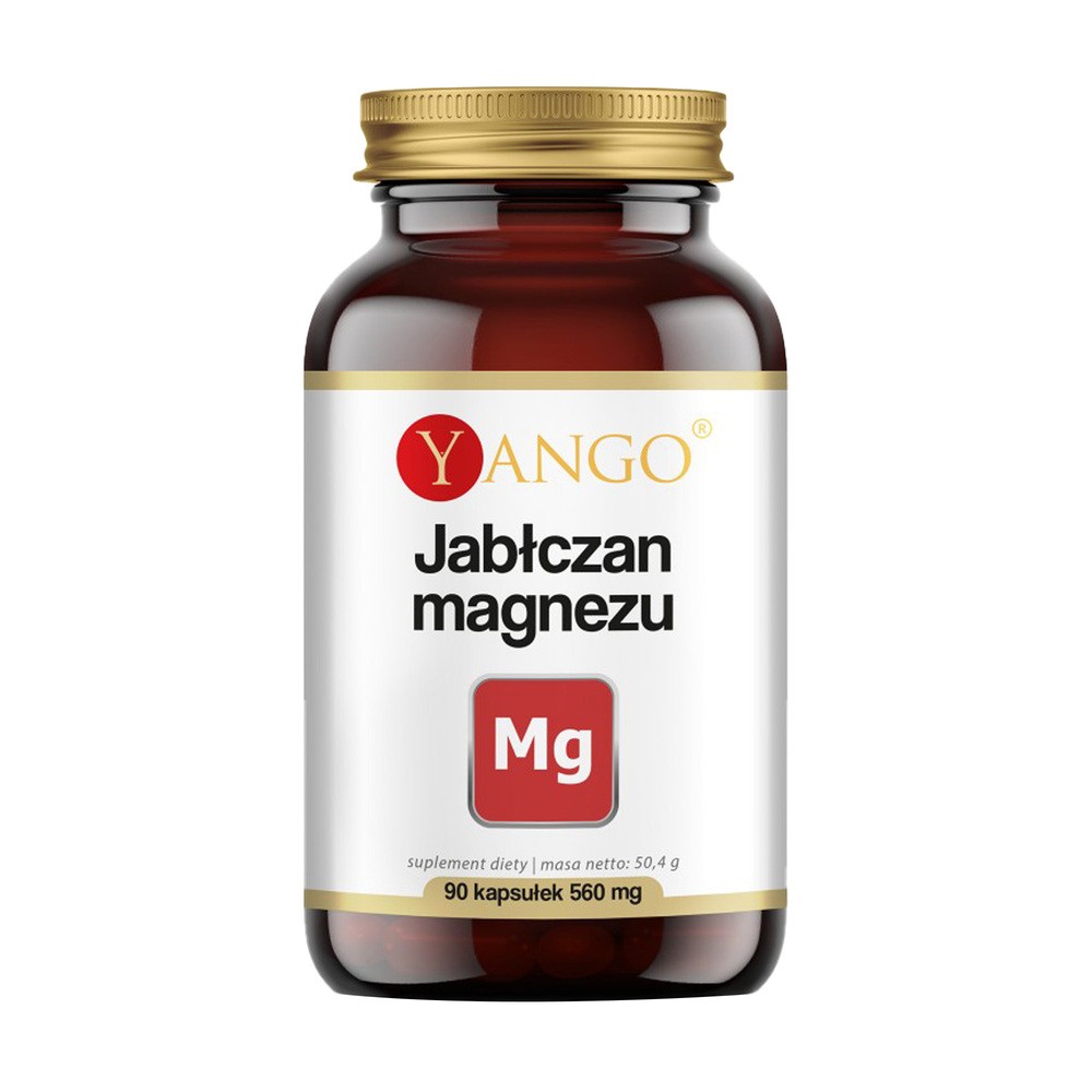 Yango Jabłczan magnezu - Yango - 90 kaps - Pamięć - Układ Nerwowy 59B8-13123_20220524164210