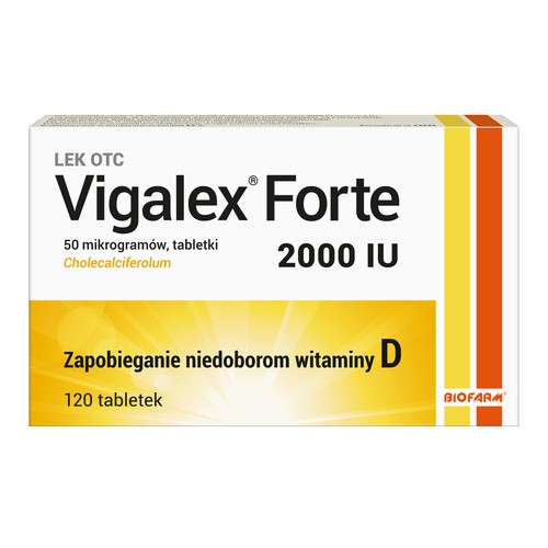 Biofarm SP.Z O.O Vigalex Forte 2000 j.m. 120 tabletek