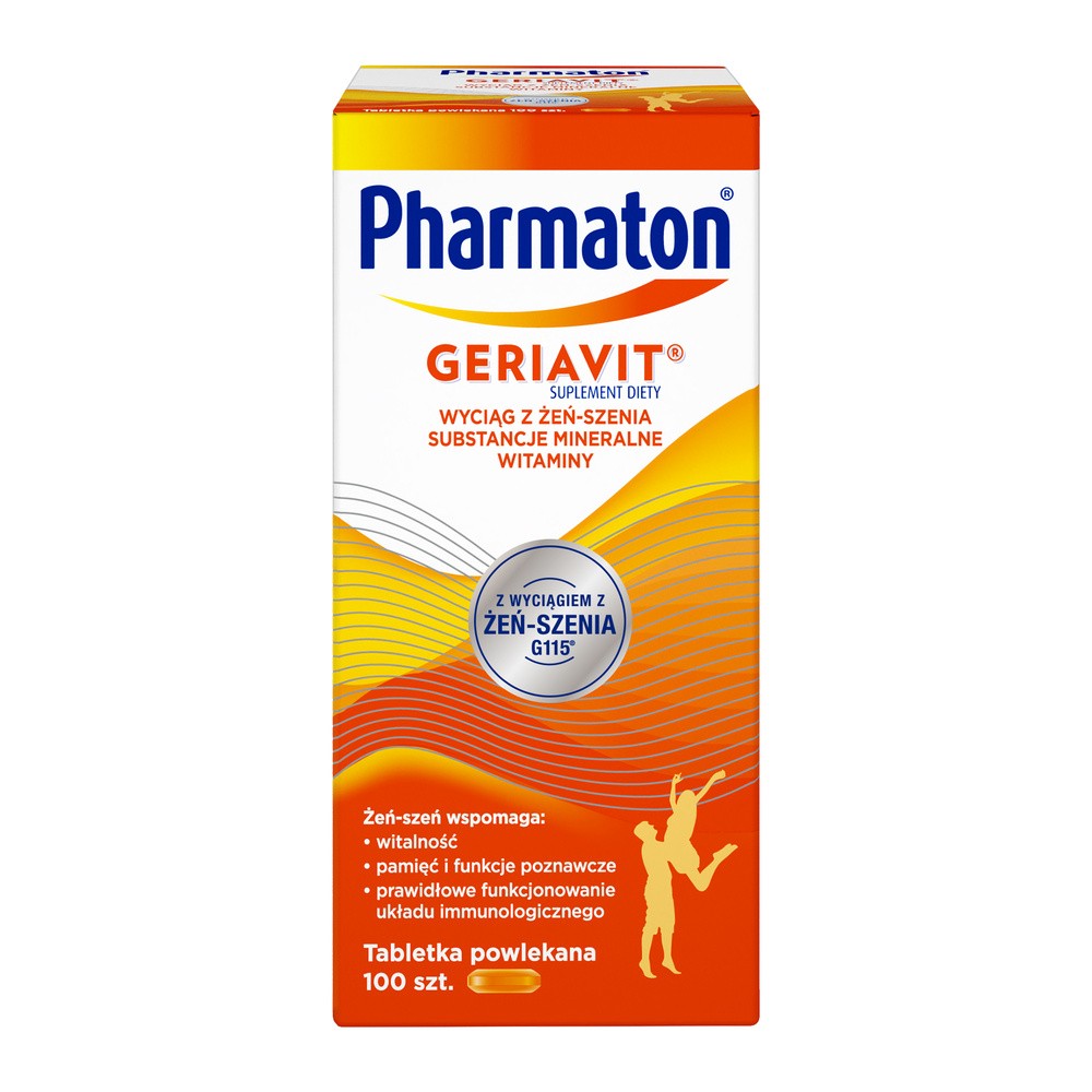 SANOFI AVENTIS SP. Z O.O. SANOFI AVENTIS SP Z O.O Pharmaton Geriavit 100 tabletek