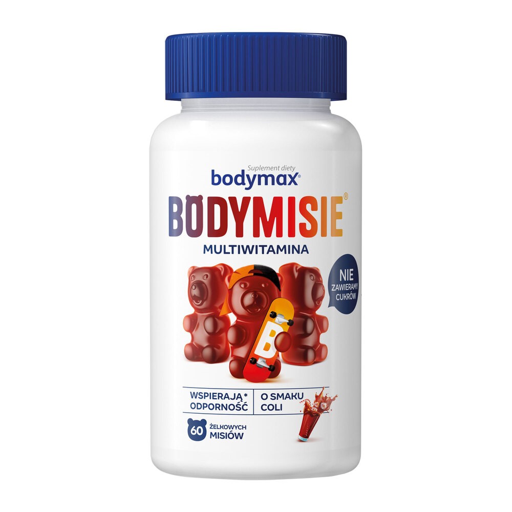 ORKLA HEALTH Bodymax Bodymisie Multiwitamina x 60 żelków misiowych o smaku coli