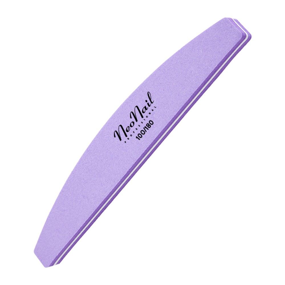 Neonail Polerka łódka 100/180 - fioletowa