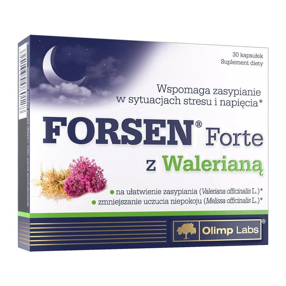 Olimp Forsen Forte z Walerianą, suplement diety, 30 kapsułek |  !!! 3713221