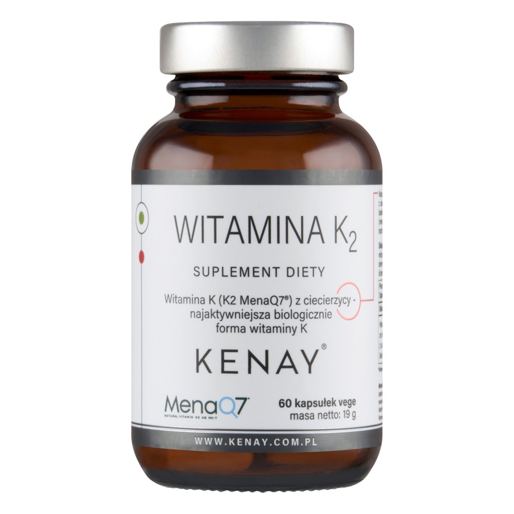 KenayAG Kenay Witamina K2 MK-7 Mena Q7 Natto 100mcg 300kaps - suplement diety Norwegia