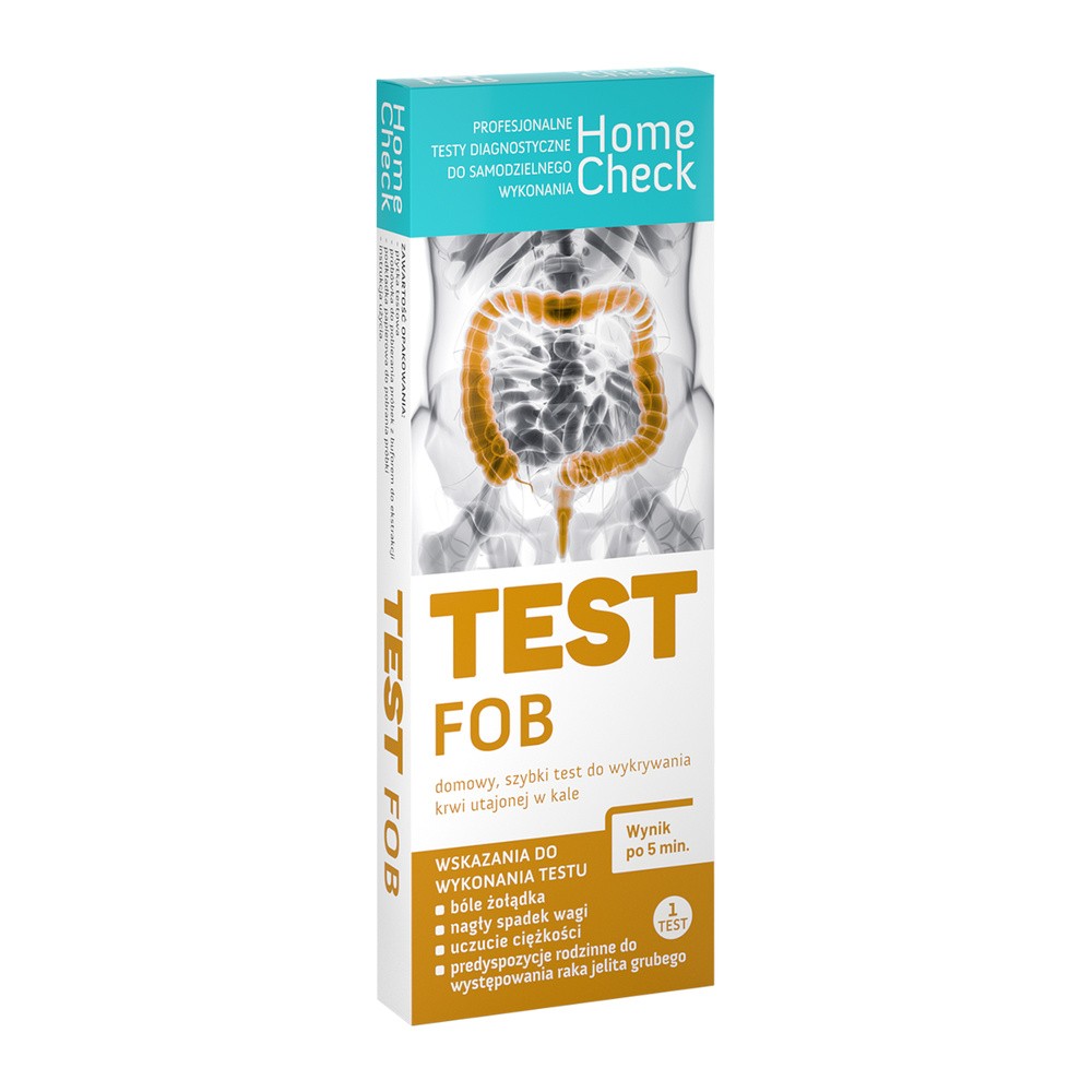 Home Check, Test Fob test na krew utajoną w kale, 1 szt.