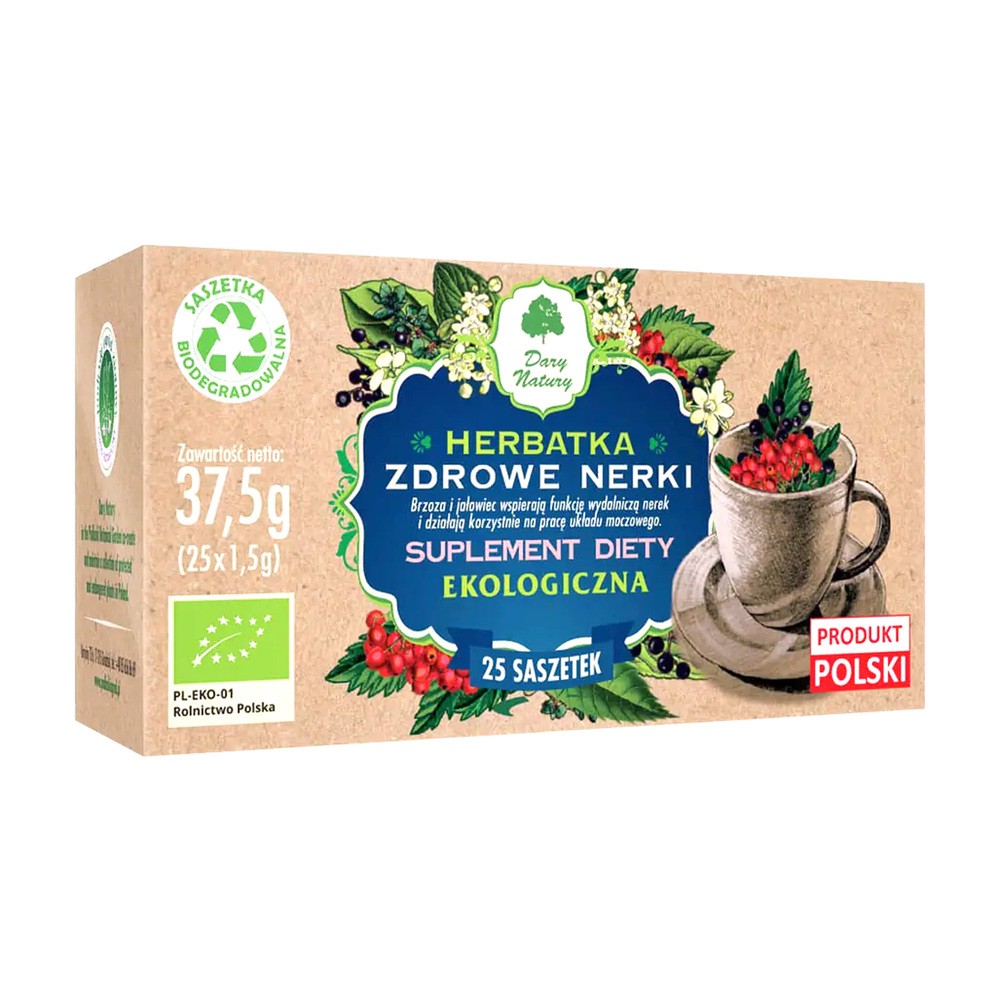 Dary Natury HERBATKA ZDROWE NERKI BIO (25 x 1,5 g) -