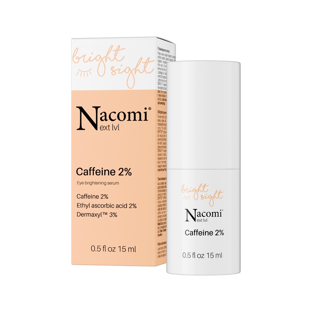 Nacomi Next Level Bright Sight Caffeine 2% Rozświetlające serum pod oczy z kofeiną 2% 15ml