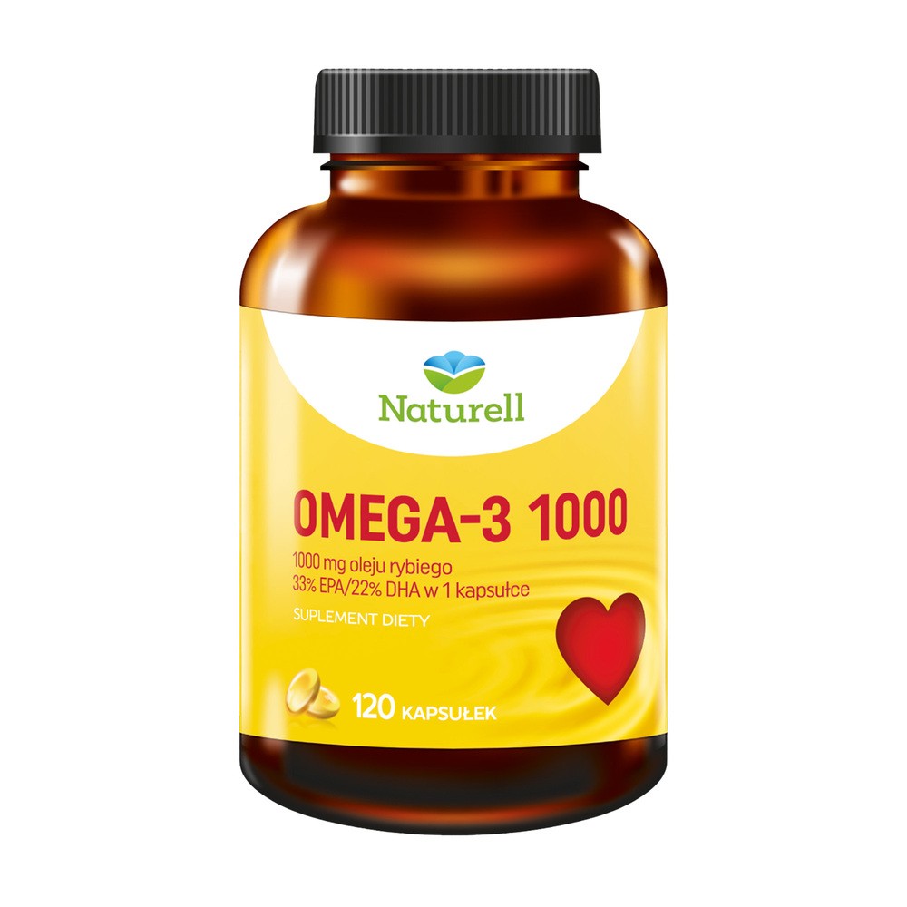 Naturell Omega-3 1000mg 120 kapsułek