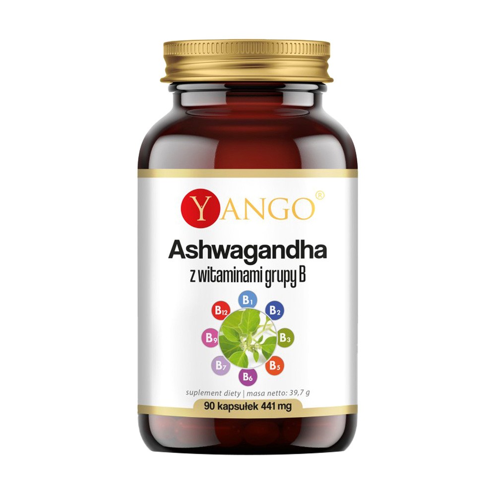 Yango Ashwagandha z witaminami z gr. B - suplement diety 90 kaps.