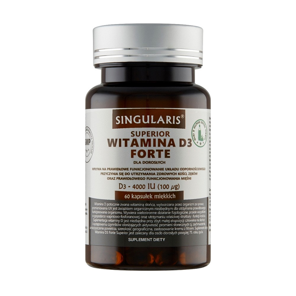 SINGULARIS Singularis Witamina D3 Forte 4000 j.m Superior x 60 kaps