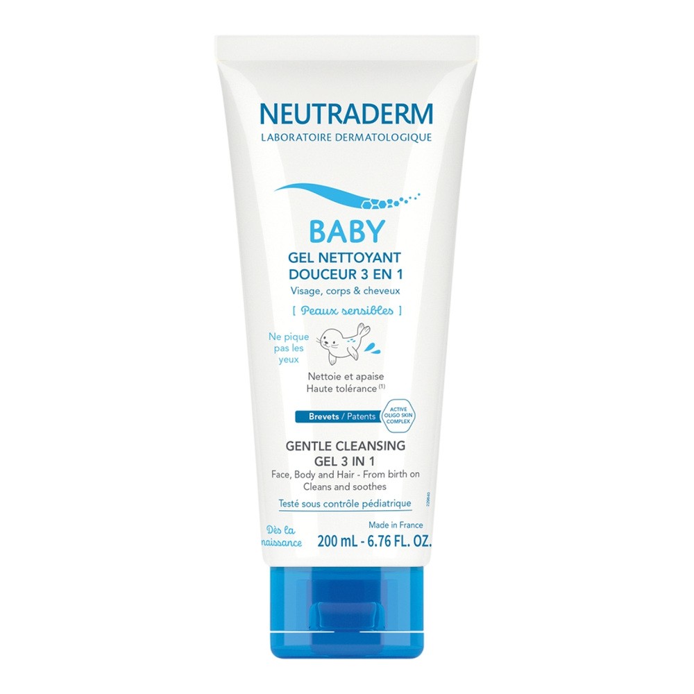 NEUTRADERM BABY Łagodny żel myjący 3w1, 200ml - >>> DARMOWA od 99zł 