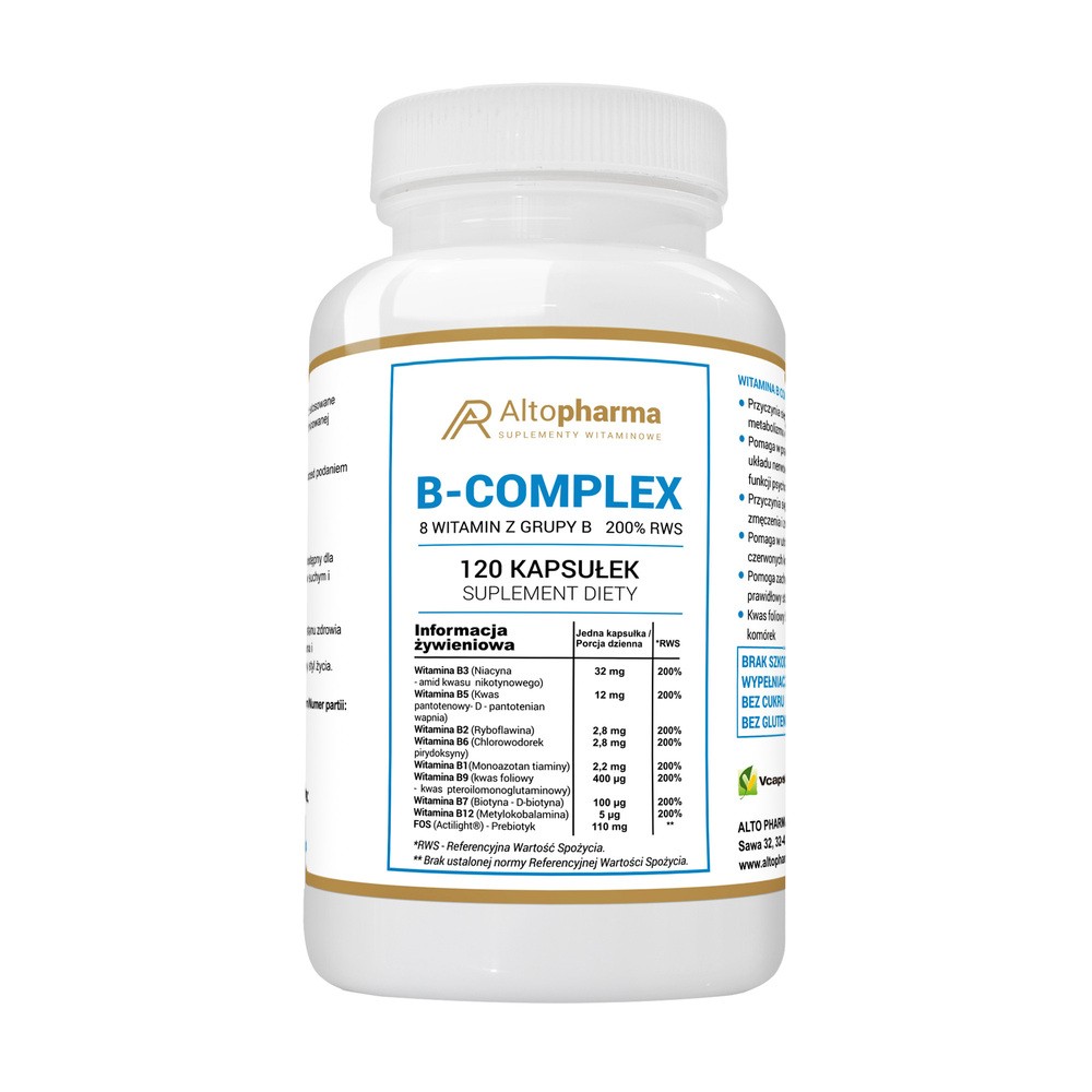 Altopharma Witamina B Complex 200% RWS 120 kapsułek 1146139
