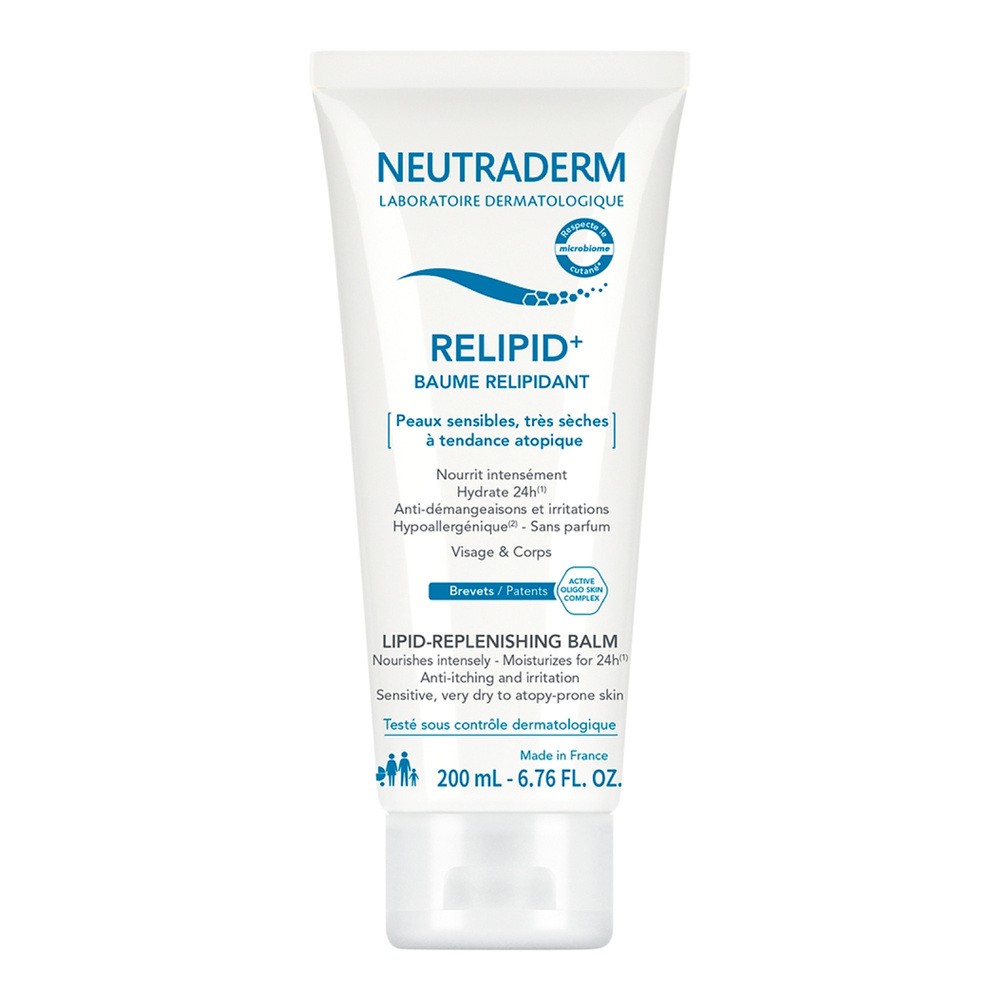 NEUTRADERM RELIPID+ Balsam odbudowujący warstwę lipidową do twarzy i ciała, 200ml - >>> DARMOWA od 99zł 