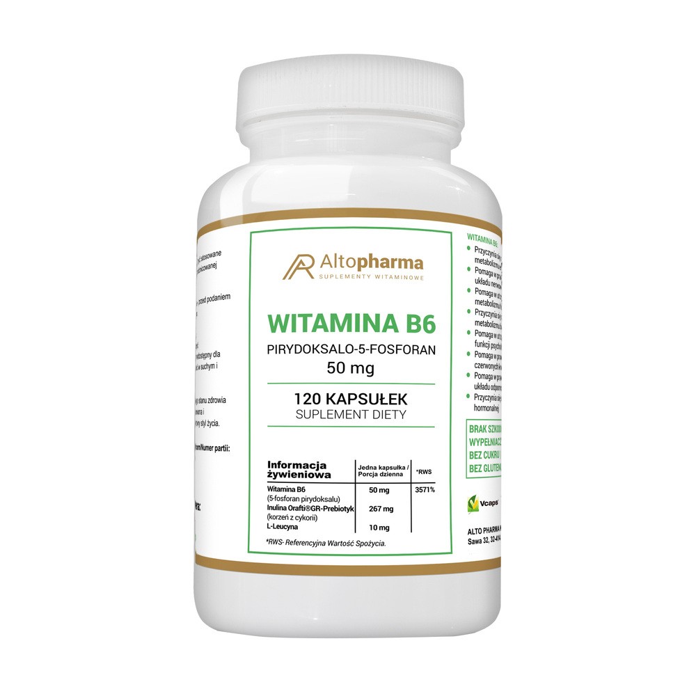 AltoPharma, Witamina B6 P-5-P, 120 kaps.